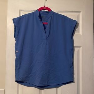 Figs Scrub Top Rafaela- Ceil Blue